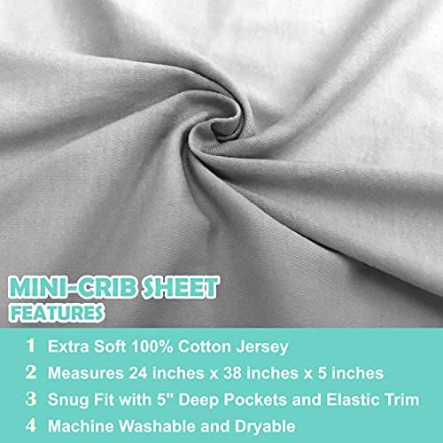 American Baby Company Fitted Mini Crib Sheet 24 x 38