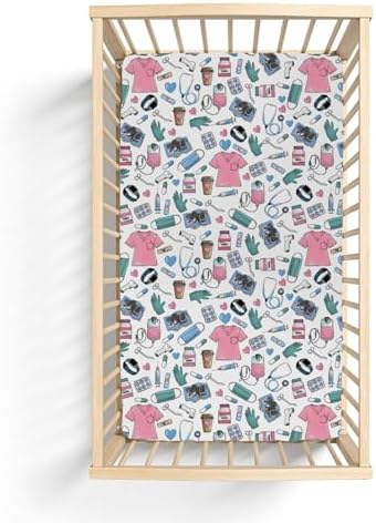 Soft Stretchy Pink Crib Sheets for Baby and Toddler