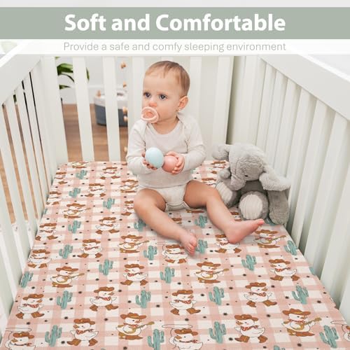 Geese Cowboy Baby Crib Sheets 52x28 Inch