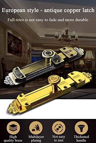 DEIHGE 83mm Stainless Steel Sliding Door Lock Gate Bolt