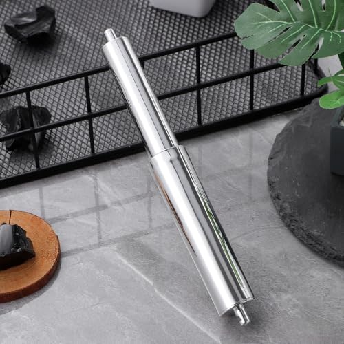 DOITOOL Toilet Paper Holder Replacement Rod - Spring Style Shaft Silver 649 Inch