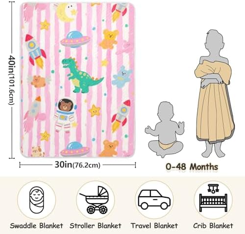 Sanluoli Personalized Baby Name Blanket 30x40in