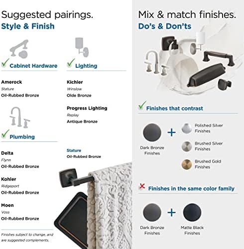 Amerock Oil Rubbed Bronze Towel Bar 24 in