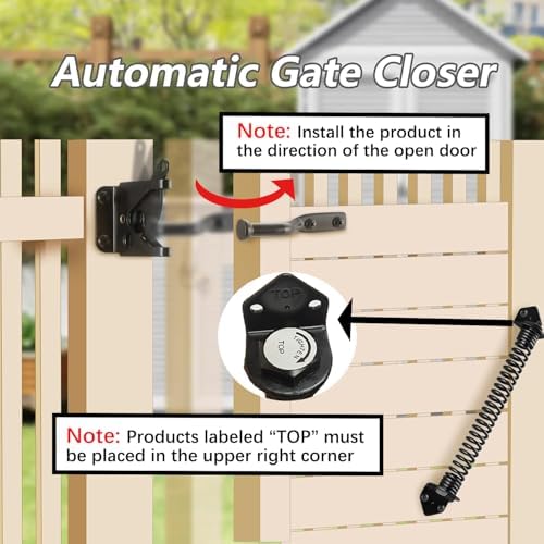 HOME MASTER HARDWARE Self Closing Gate Spring 2 Pack Black