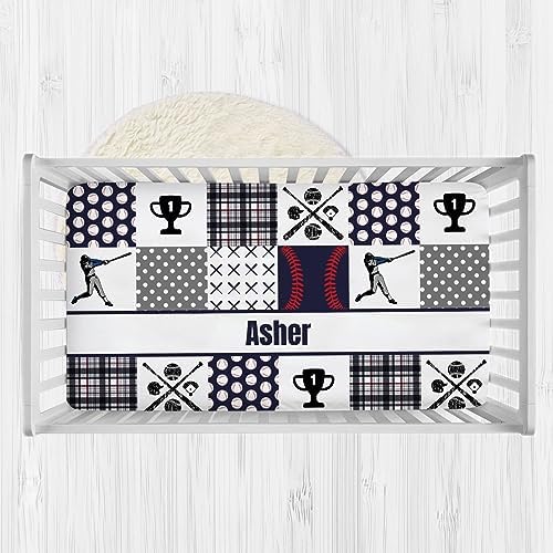 Personalized Baby Crib Sheets with Name for Boys