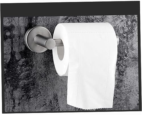 OUNONA 304 Stainless Steel Toilet Paper Holder Adhesive No Drill