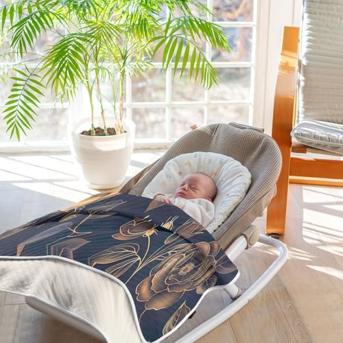 Flildon 30x40 Inch Cotton Swaddle Blanket for Baby