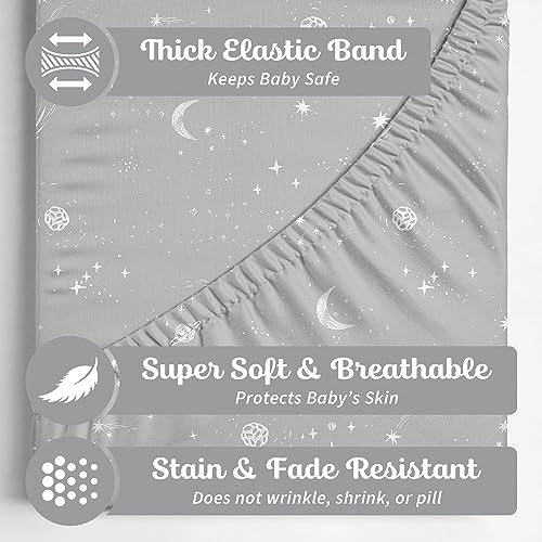 Sorrel Fern Crib Sheets - Buttery Soft Organic Cotton Blend 2 Pack