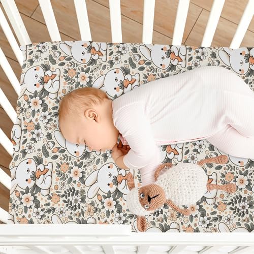 MNSRUU Crib Sheets for Boys Girls Soft Breathable Fitted Playard Bedding