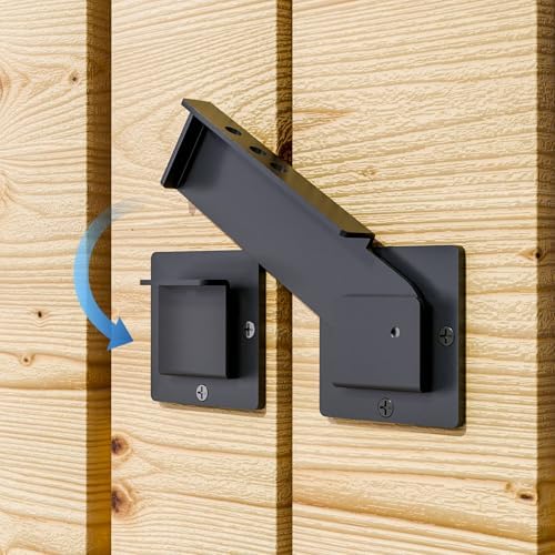 2Pack 75 Inch Flip Gate Latch Lock with Padlock Hole 1
