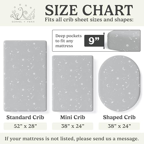 Sorrel Fern Crib Sheets - Buttery Soft Organic Cotton Blend 2 Pack