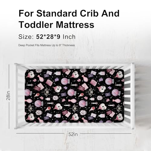 KASTLEE Halloween Baby Crib Sheets 52x28 360 Elastic