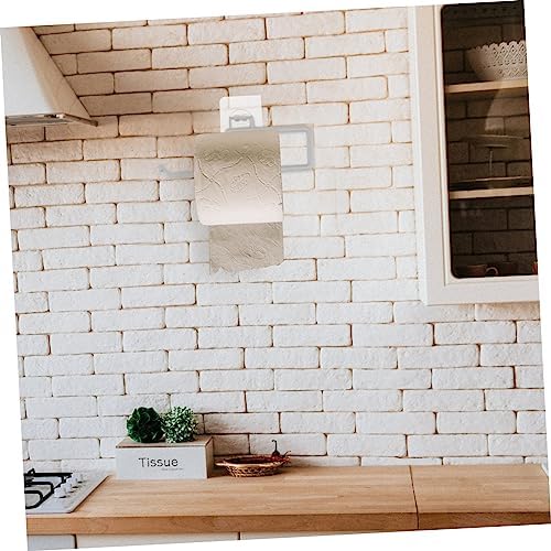 DOITOOL Wall-Mounted Toilet Paper Holder Chic Grey Multi-Purpose Roll Paper Rack