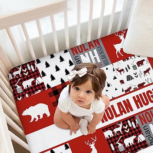 Personalized Baby Crib Sheets with Custom Name