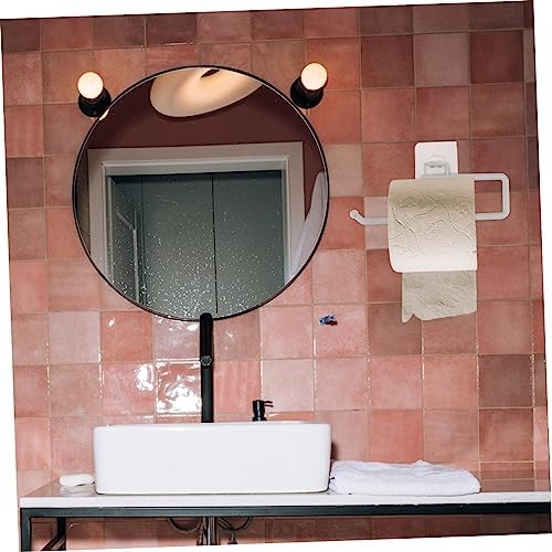 Hemoton Wall-Mounted Paper Holder with Multi-Function Storage