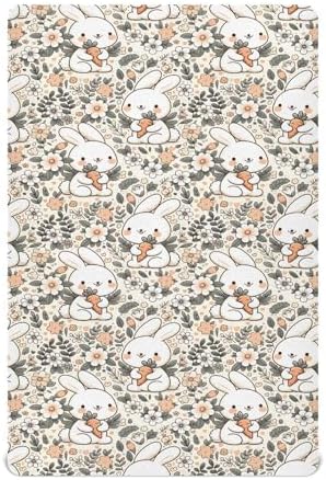 MNSRUU Crib Sheets for Boys Girls Soft Breathable Fitted Playard Bedding