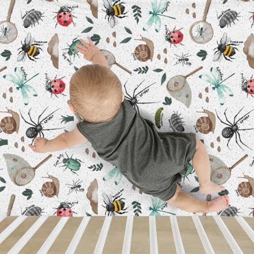 Hunt Baby Crib Sheets for Boy Girl 52x28 Soft Stretchy