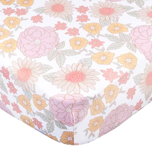 Gerber Baby Unisex Crib Sheets Retro Floral One Size