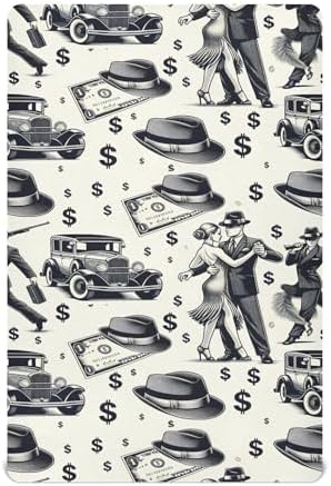ALAZA Dollar Tango Fedora Crib Sheets for Kids