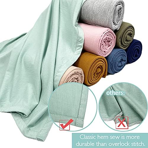 OWLOWLA Swaddle Blanket and Hat Set for Newborn