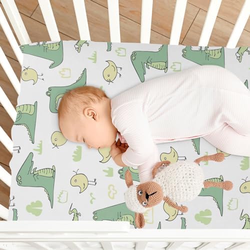 KICPOAY Cartoon Baby Crib Sheets Stretchy Playard Sheets for Toddler