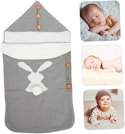 SUPVOX Adorable Rabbit Swaddling Blanket for Newborns