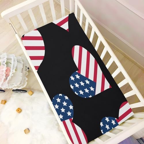Happy July 4th Crib Sheets for Baby Toddler