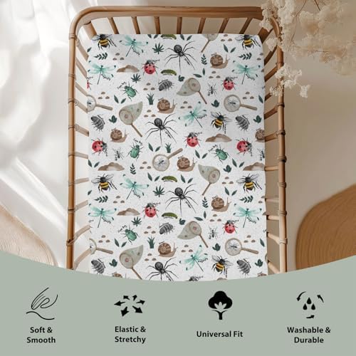 Hunt Baby Crib Sheets for Boy Girl 52x28 Soft Stretchy