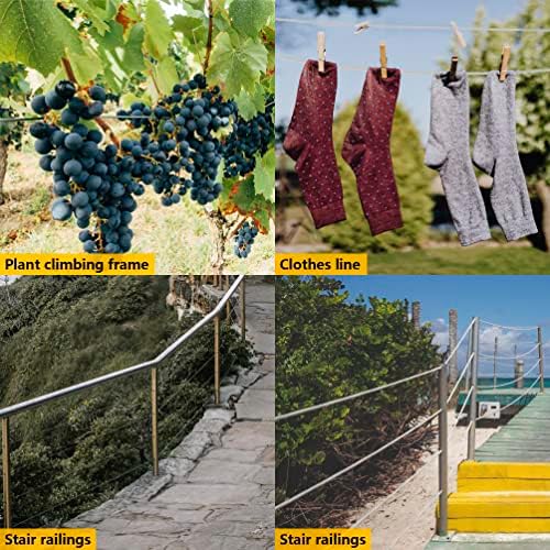 SANKINS Anti-Sag Gate Cable Kit for Wooden Fence 1 Pack