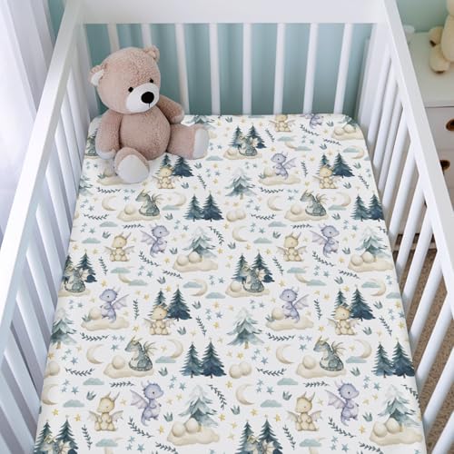 KASTLEE Fairytale Dragons Crib Sheet 52x28 1
