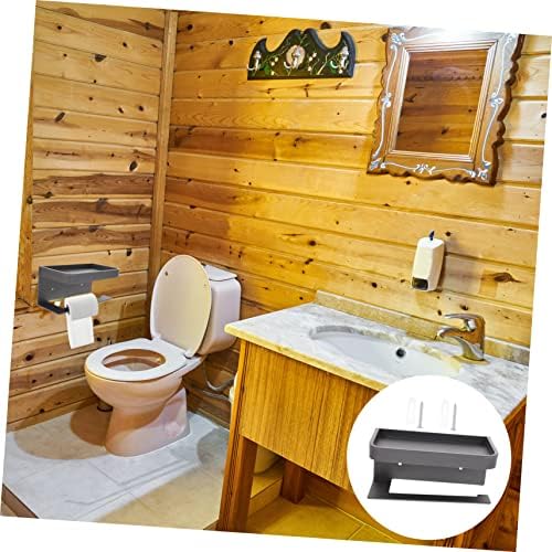 HEALEEP Wall-Mounted Toilet Paper Holder with Shelf 1