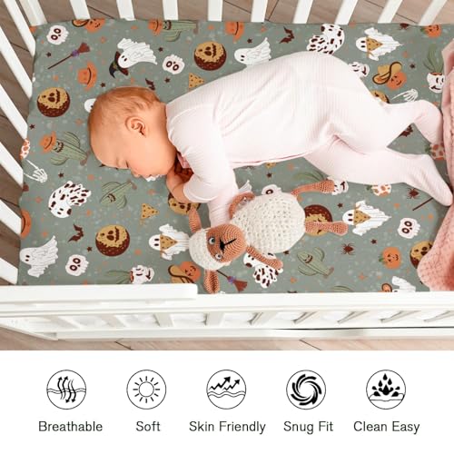 KASTLEE Halloween Cowboy Crib Sheets 52x28