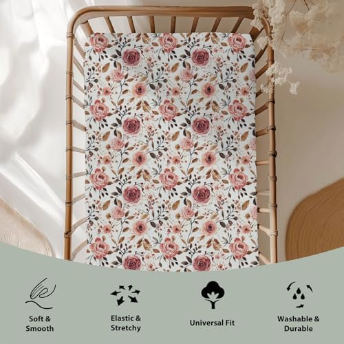 Vintage Wild Flowers Crib Sheets 52x28