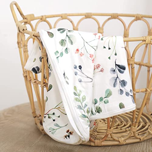 GRSSDER Baby Blankets 2 Pack Swaddle Receiving Blanket