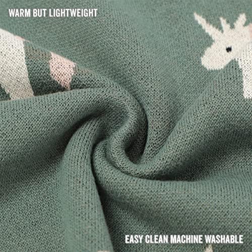 Bleu La La Swaddling Blanket 100 Cotton Unicorn