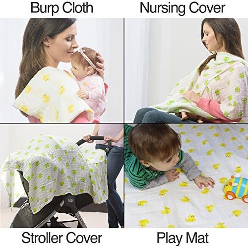 WeeSprout Organic Swaddle Blankets Set of 2
